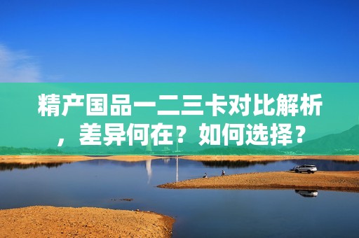 精产国品一二三卡对比解析，差异何在？如何选择？