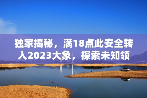 独家揭秘，满18点此安全转入2023大象，探索未知领域的成长之旅